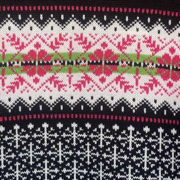 Vintage Norton Studio Sweater Womens Small Fair Isle Acrylic Pullover 90s - Picture 3 of 7